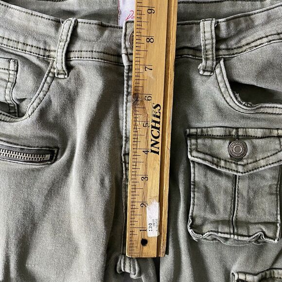 DOUBLE RED Cargo Pants Stretch Performance Tactical Streetwear Womens 4 Green - Picture 7 of 11